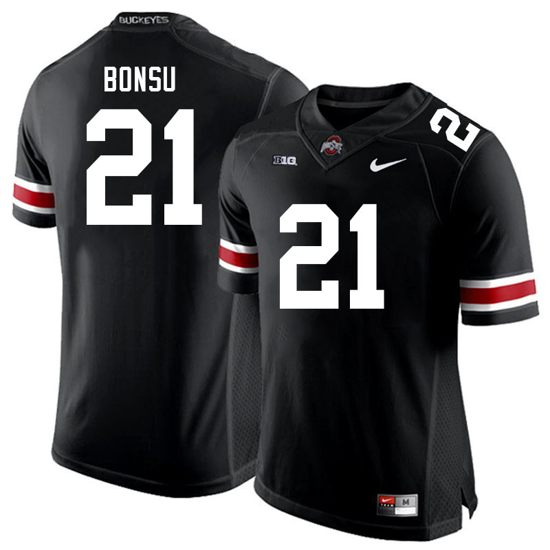 Men #21 Jayden Bonsu Ohio State Buckeyes College Football Jerseys Stitched Sale-Black